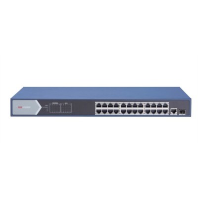 Hikvision DS-3E0526P-E switch di rete Non gestito Gigabit Ethernet...