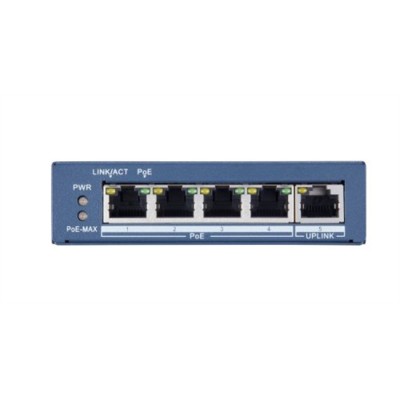 Hikvision DS-3E0505P-E switch di rete Non gestito Gigabit Ethernet...
