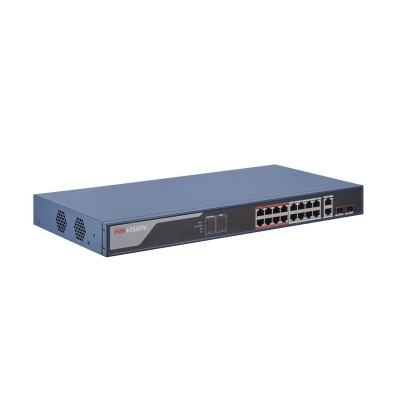 Hikvision DS-3E1318P-EI switch di rete Fast Ethernet (10/100)...
