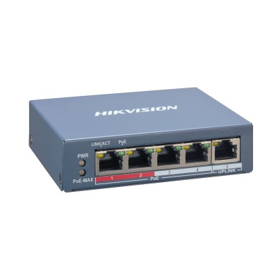 Hikvision DS-3E1105P-EI switch di rete Fast Ethernet (10/100)...