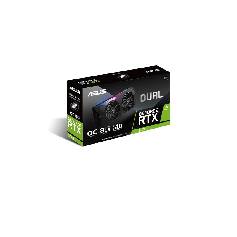 ASUS Dual -RTX3070-O8G-V2 NVIDIA GeForce RTX 3070 8 Go GDDR6