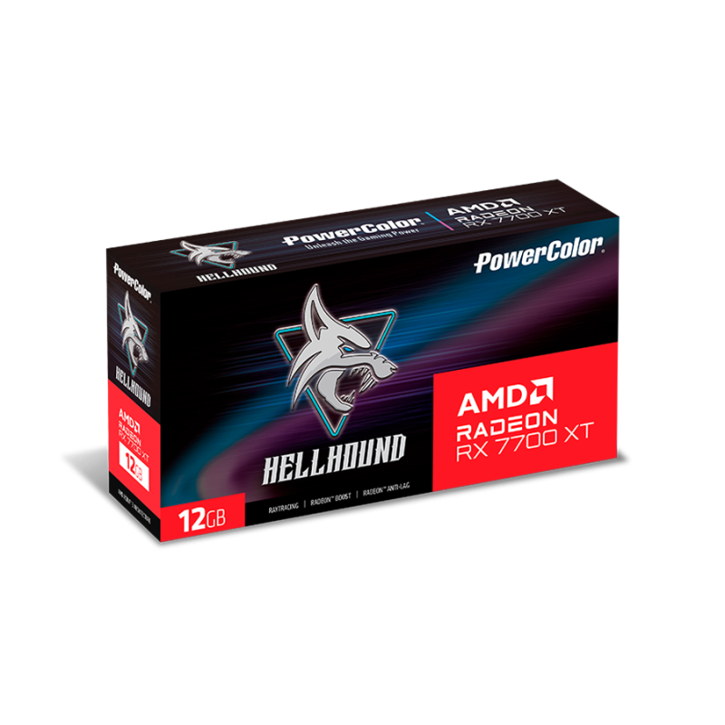 PowerColor Hellhound Radeon RX 7700 XT Graphics card RX7700XT 12G