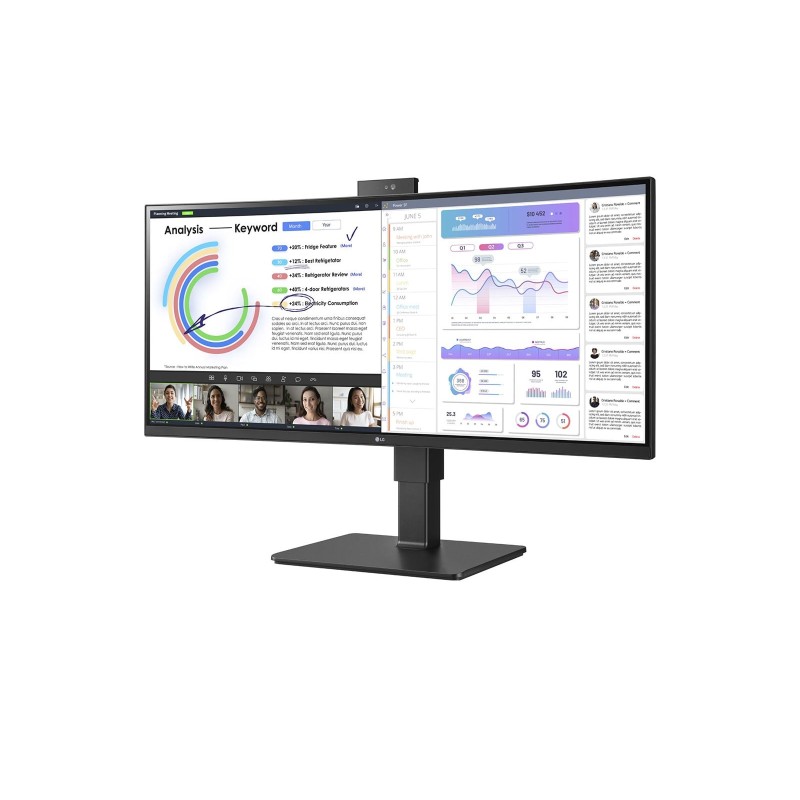 LG 34BQ77QC-B Monitor PC 86,4 cm (34") 3440 x 1440 Pixel Wide Quad HD LCD Nero