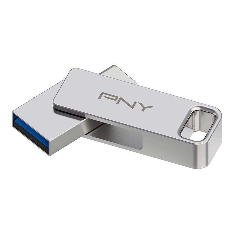 PNY DUO LINK unità flash USB 256 GB USB Type-A   USB Type-C 3.2 Gen 1 (3.1 Gen 1) Acciaio inossidabile