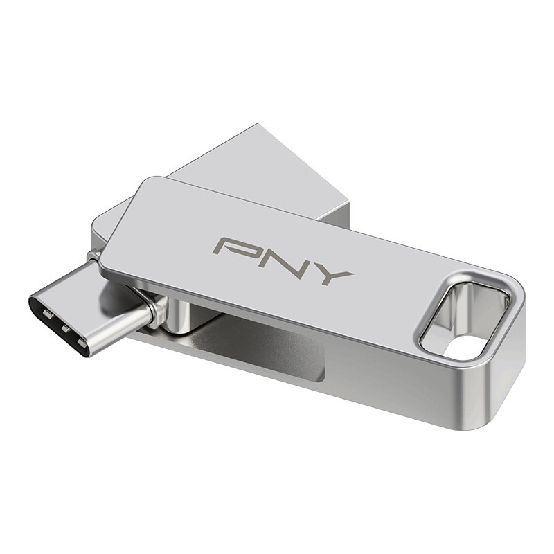 PNY DUO LINK unità flash USB 64 GB USB Type-A   USB Type-C 3.2 Gen 1 (3.1 Gen 1) Acciaio inossidabile