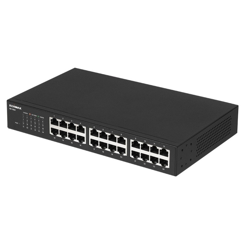 Edimax GS-1024 switch di rete Gigabit Ethernet (10 100 1000) Nero