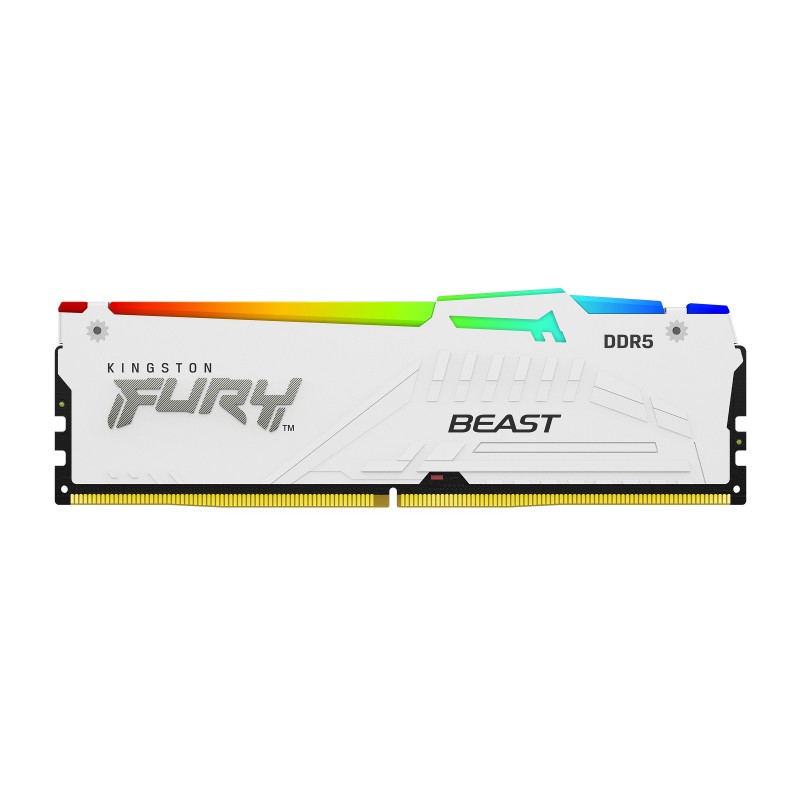 Kingston Technology FURY Beast 64 GB 6000 MT s DDR5 CL36 DIMM (Kit da 2 moduli) White RGB EXPO
