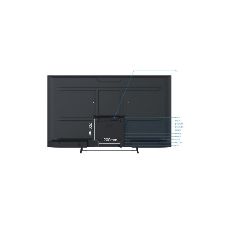 Smart-Tech 55QA20V3 TV 139,7 cm (55") 4K Ultra HD Smart TV Wi-Fi Nero 320 cd m²