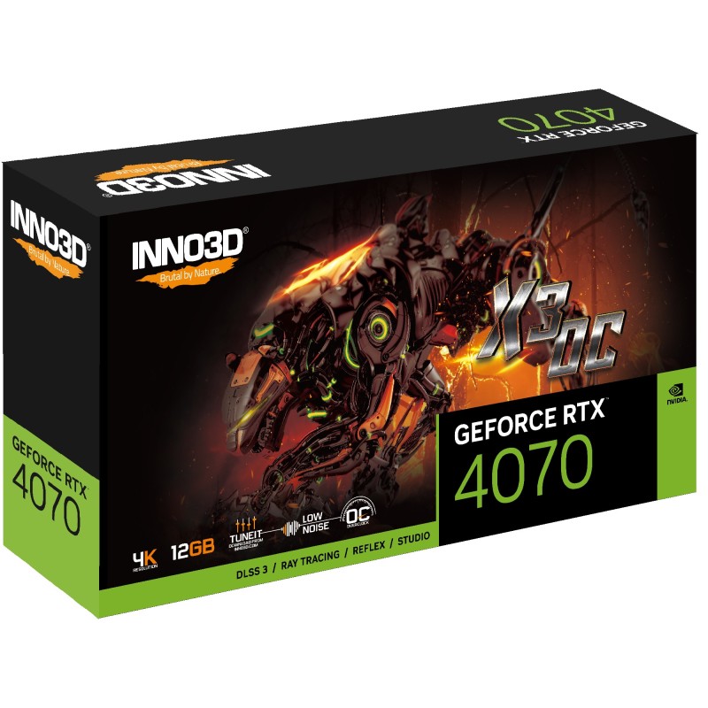 Inno3D N40703-126XX-185252L scheda video NVIDIA GeForce RTX 4070 12 GB GDDR6X