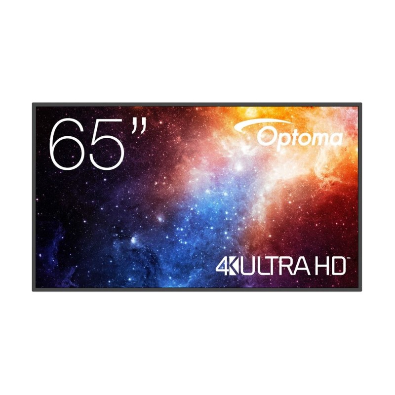 Optoma N3651K Pannello piatto per segnaletica digitale 165,1 cm (65") LED Wi-Fi 450 cd m² 4K Ultra HD Nero Android 11 24 7