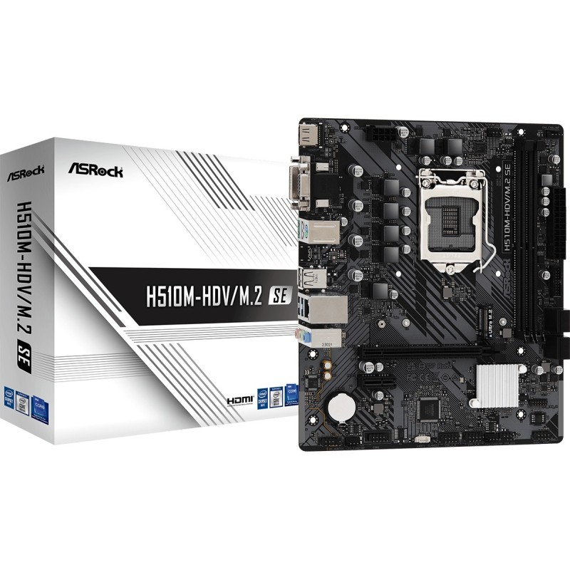 Asrock H510M-HDV M.2 SE Intel H470 LGA 1200 (Socket H5) micro ATX