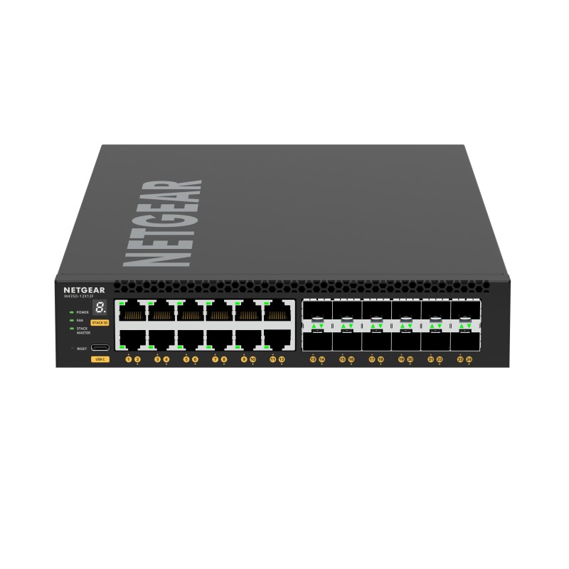 NETGEAR M4350-12X12F Gestito L3 10G Ethernet (100 1000 10000) 1U Nero