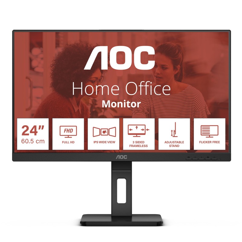 AOC E3 24E3QAF LED display 60,5 cm (23.8") 1920 x 1080 Pixel Full HD LCD Nero