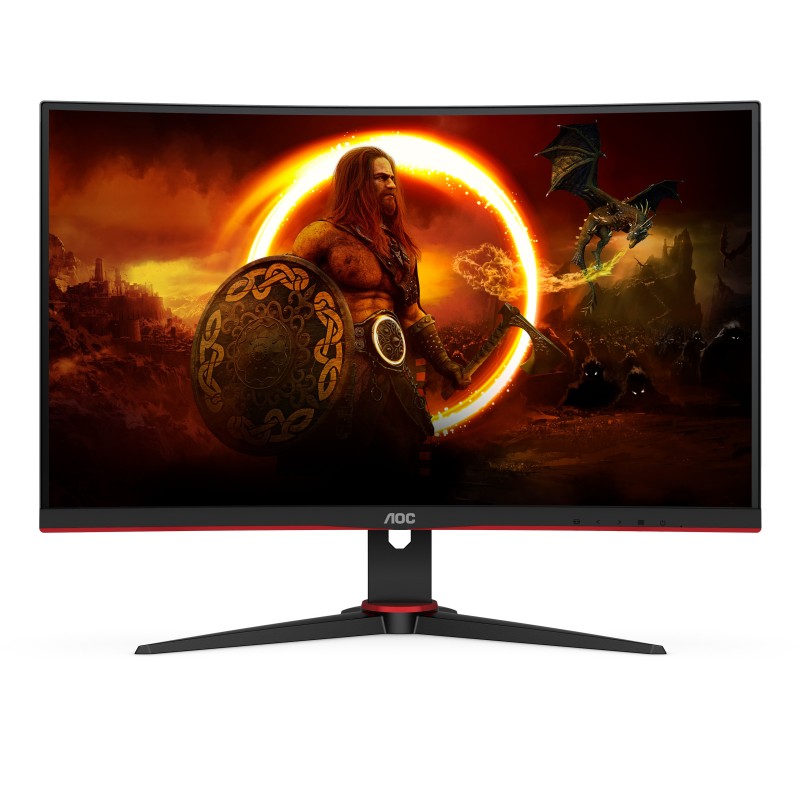 AOC G2 C27G2E BK Monitor PC 68,6 cm (27") 1920 x 1080 Pixel Nero, Rosso