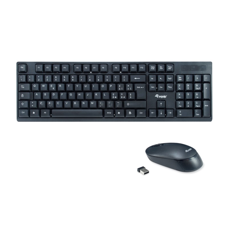 Equip 245223 tastiera Mouse incluso RF Wireless QWERTY Italiano Nero