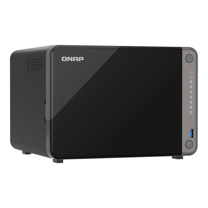 QNAP TS-AI642-8G server NAS e di archiviazione Tower Collegamento ethernet LAN Nero Cortex-A76