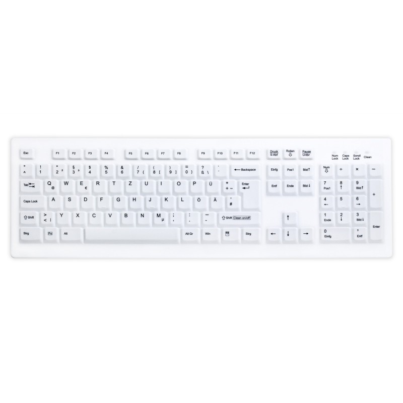 Active Key AK-C8100 tastiera RF Wireless Tedesco Bianco