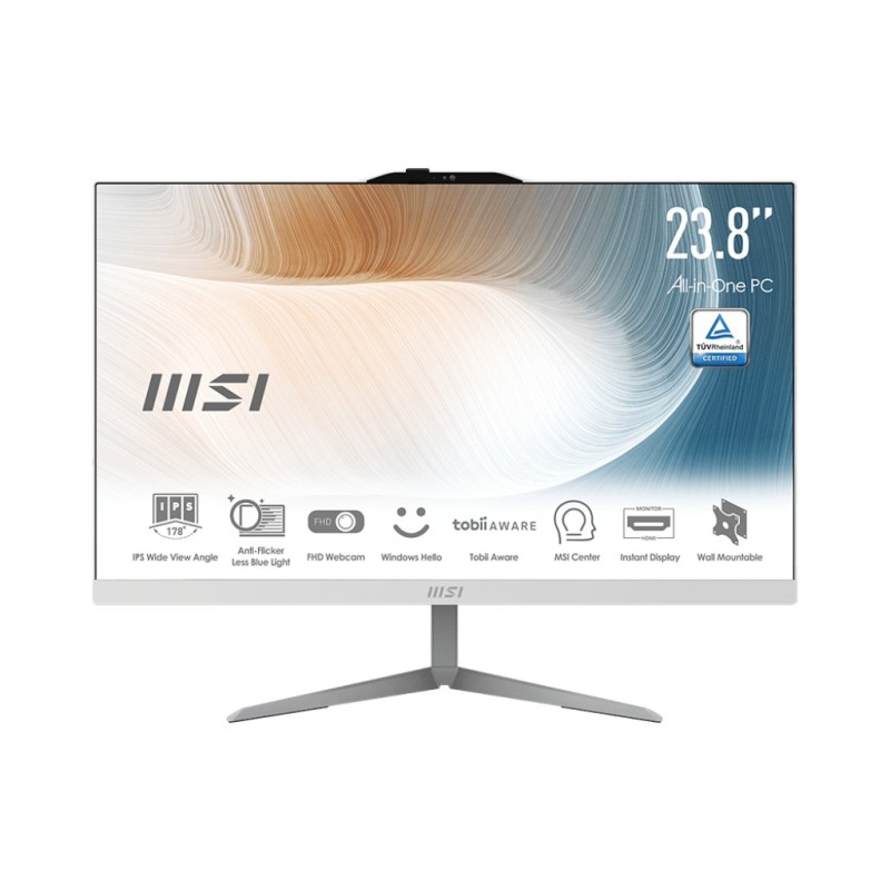 MSI Modern AM242 12M-644IT Intel® Core™ i5 i5-1235U 60,5 cm (23.8") 1920 x 1080 Pixel PC All-in-one 8 GB DDR4-SDRAM 512 GB SSD