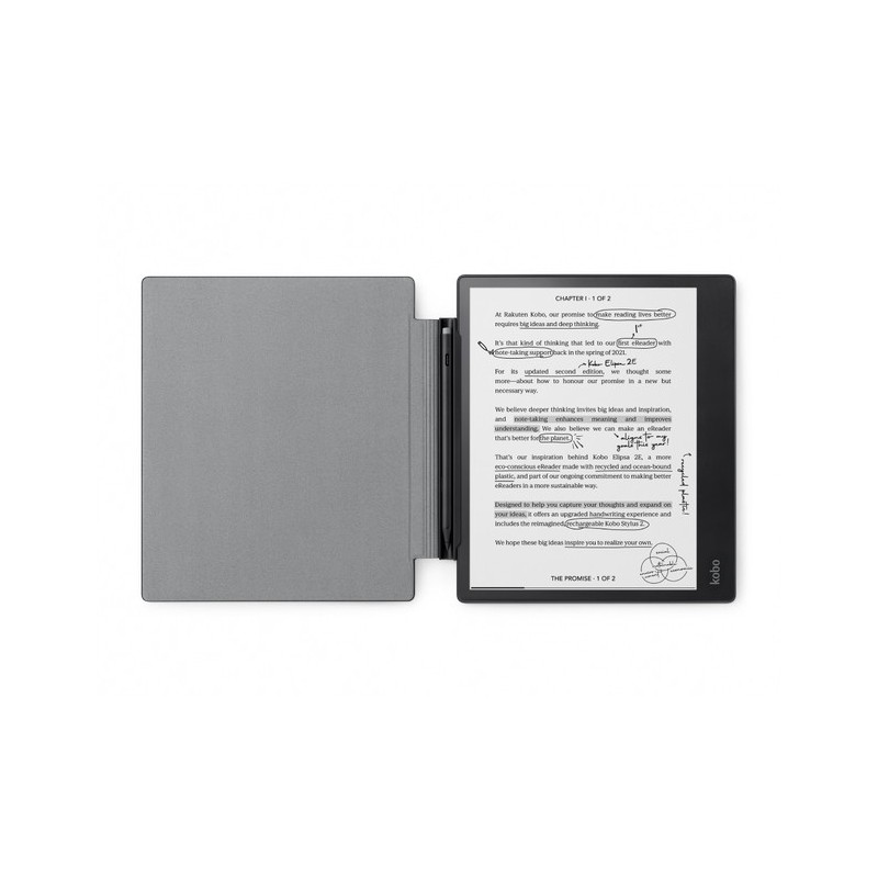 Rakuten Kobo N605-AC-BK-E-PU custodia per e-book reader 26,2 cm (10.3") Custodia flip a libro Nero