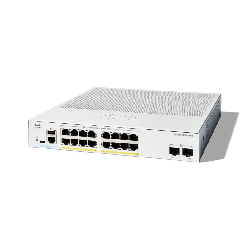 Cisco C1300-16FP-2G switch di rete Gestito L2 L3 Gigabit Ethernet (10 100 1000) Bianco