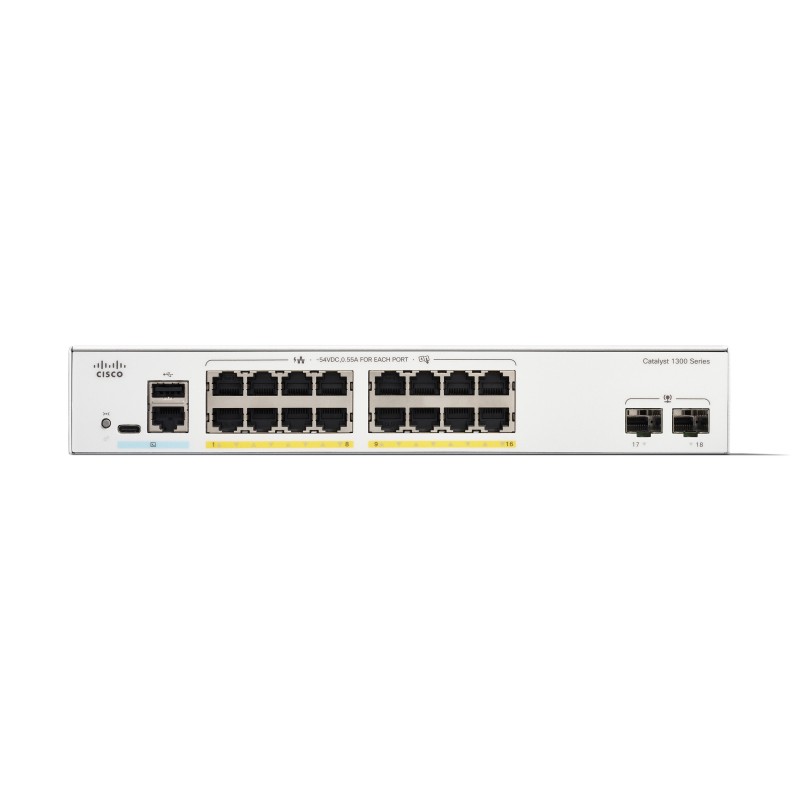 Cisco C1300-16FP-2G switch di rete Gestito L2 L3 Gigabit Ethernet (10 100 1000) Bianco