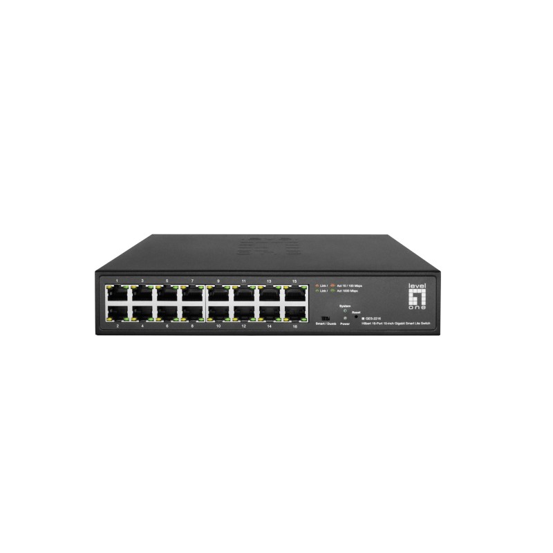 LevelOne GES-2216 switch di rete Gestito L2 Gigabit Ethernet (10 100 1000) Nero