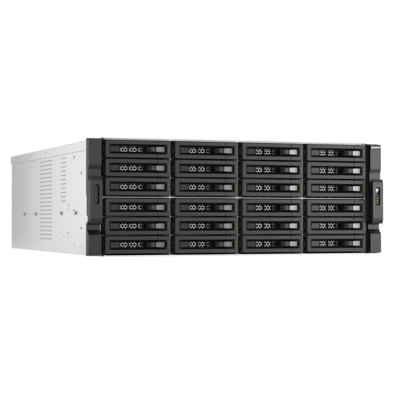QNAP TL-R2400PES-RP contenitore di unità di archiviazione Box esterno HDD SSD Nero, Grigio 2.5 3.5"