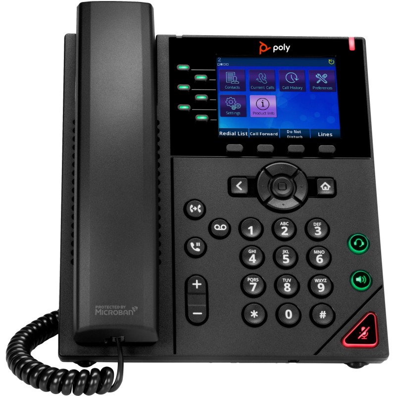 POLY Telefono IP OBi VVX 350 a 6 linee abilitato per PoE