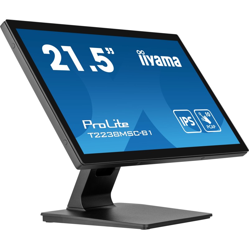 iiyama ProLite T2238MSC-B1 Monitor PC 54,6 cm (21.5") 1920 x 1080 Pixel Full HD LED Touch screen Nero