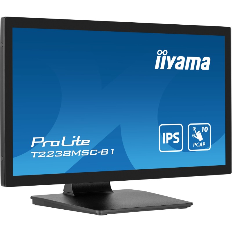 iiyama ProLite T2238MSC-B1 Monitor PC 54,6 cm (21.5") 1920 x 1080 Pixel Full HD LED Touch screen Nero