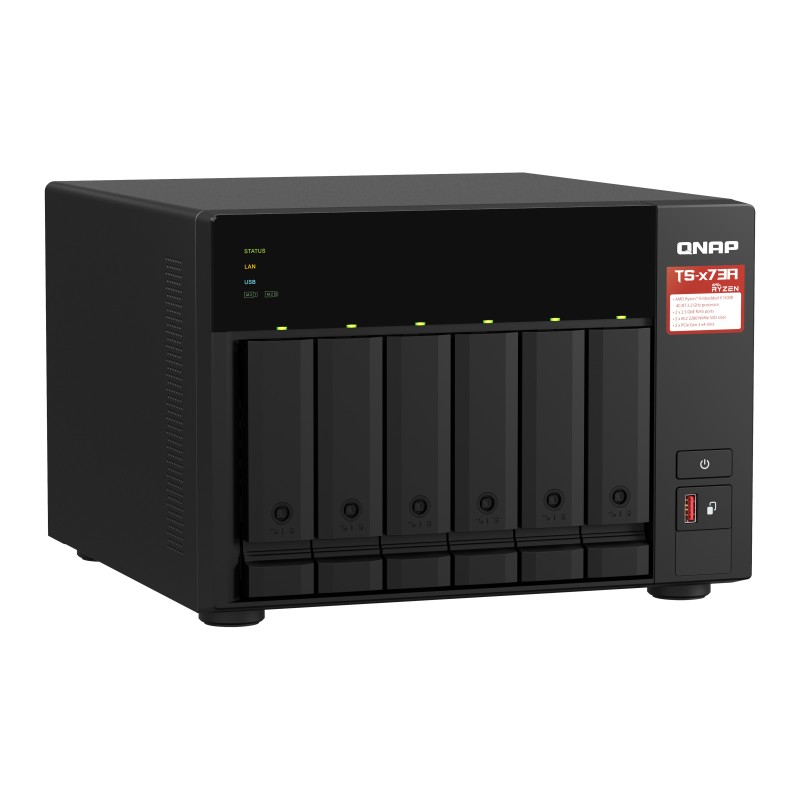 QNAP TS-673A NAS Tower Collegamento ethernet LAN Antracite V1500B