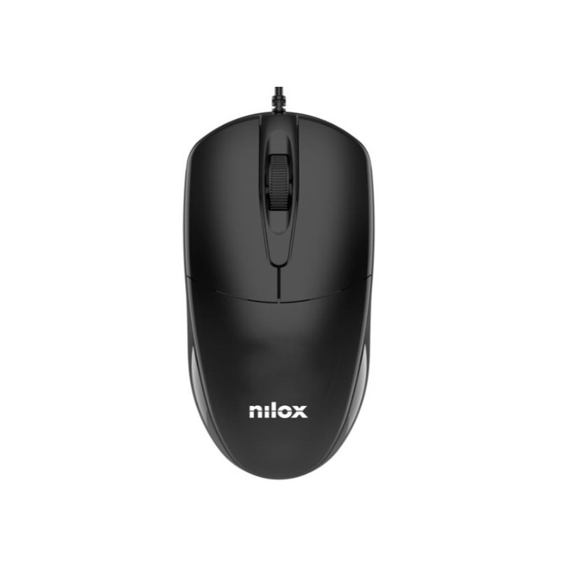 Nilox MOUSB1011 mouse USB tipo A Ottico 1200 DPI