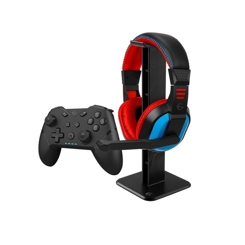 EgoGear SBP30-NS-BK periferica di gioco Nero, Blu, Rosso Bluetooth Gamepad + cuffie Digitale Nintendo Switch OLED, PC,