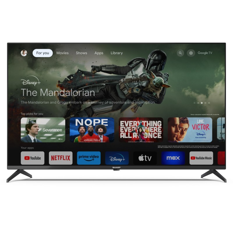 Sharp 43GL4260E TV 109,2 cm (43") 4K Ultra HD Smart TV Wi-Fi Nero