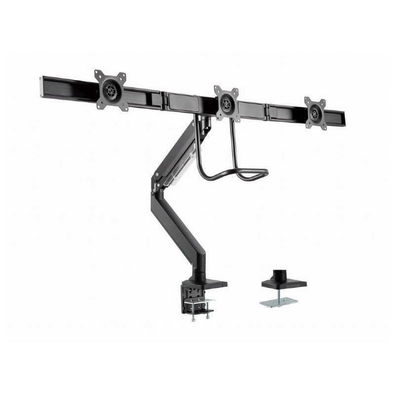 Gembird MA-DA3-03 supporto da tavolo per Tv a schermo piatto 68,6 cm (27") Nero Scrivania