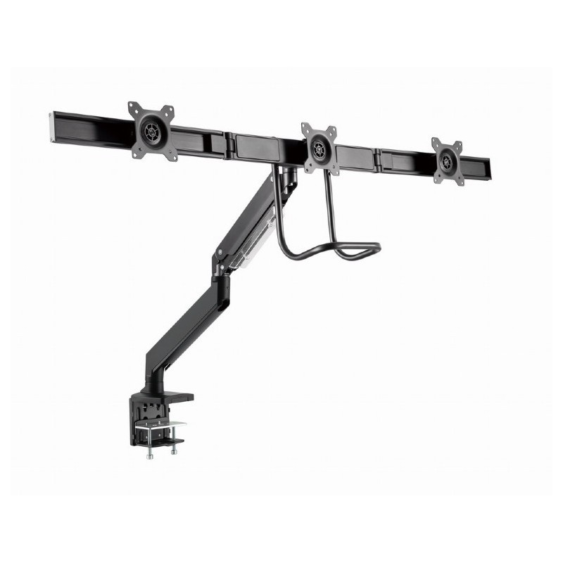 Gembird MA-DA3-03 supporto da tavolo per Tv a schermo piatto 68,6 cm (27") Nero Scrivania