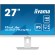 iiyama ProLite XUB2792QSU-W6 Monitor PC 68,6 cm (27") 2560 x 1440 Pixel Wide Quad HD LED Bianco