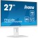 iiyama ProLite XUB2792QSU-W6 Monitor PC 68,6 cm (27") 2560 x 1440 Pixel Wide Quad HD LED Bianco