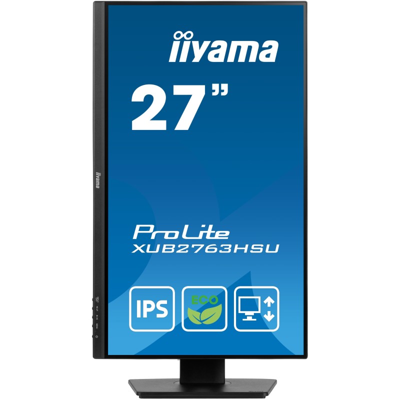 iiyama ProLite XUB2763HSU-B1 Monitor PC 68,6 cm (27") 1920 x 1080 Pixel Full HD LED Nero