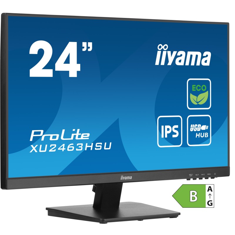 iiyama ProLite XU2463HSU-B1 Monitor PC 60,5 cm (23.8") 1920 x 1080 Pixel Full HD LED Nero