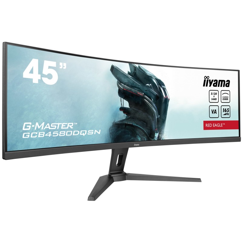 iiyama G-MASTER RED EAGLE CURVED Monitor PC 114,3 cm (45") 5120 x 1440 Pixel Dual QHD LED Nero