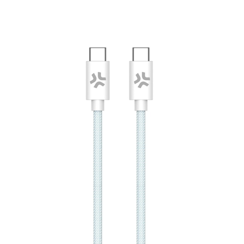 Celly USBCUSBCCOTTLB cavo USB 1,5 m USB C Blu, Bianco