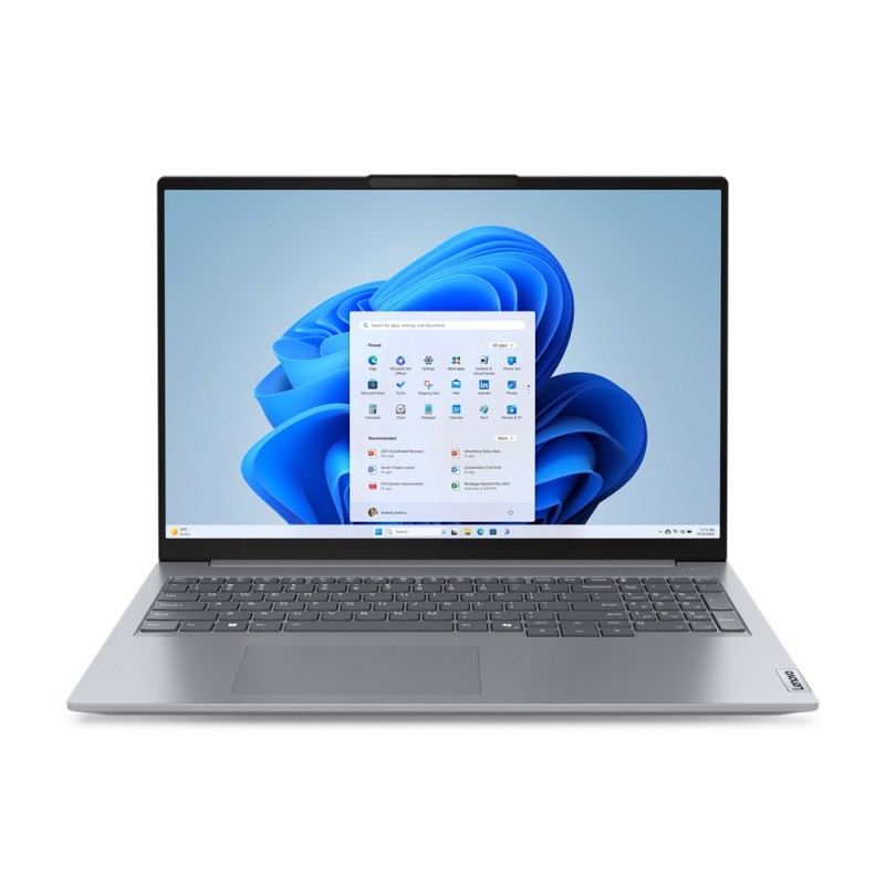 Lenovo ThinkBook 16 Intel Core Ultra 5 125U Computer portatile 40,6 cm (16") WUXGA 16 GB LPDDR5-SDRAM 512 GB SSD Wi-Fi 6E