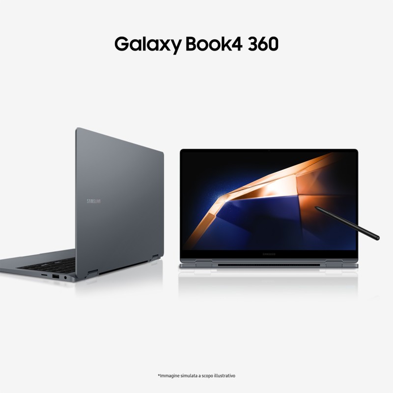 Samsung Galaxy Book4 360 Intel Core 7 150U Ibrido (2 in 1) 39,6 cm (15.6") Touch screen Full HD 16 GB LPDDR5-SDRAM 512 GB SSD