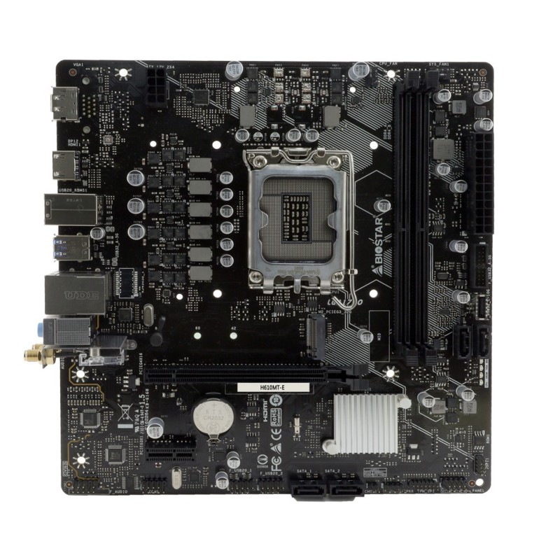 Biostar H610MT-E scheda madre Intel H610 LGA 1700 micro ATX