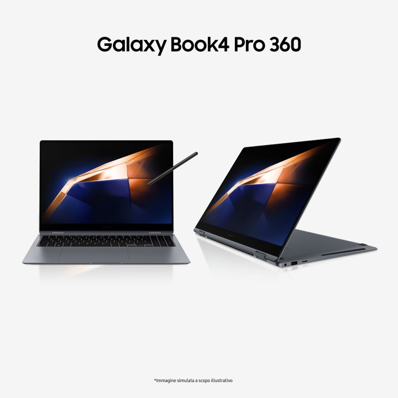 Samsung Galaxy Book4 Pro 360 Intel Core Ultra 7 155H Ibrido (2 in 1) 40,6 cm (16") Touch screen WQXGA+ 16 GB LPDDR5x-SDRAM 1 TB