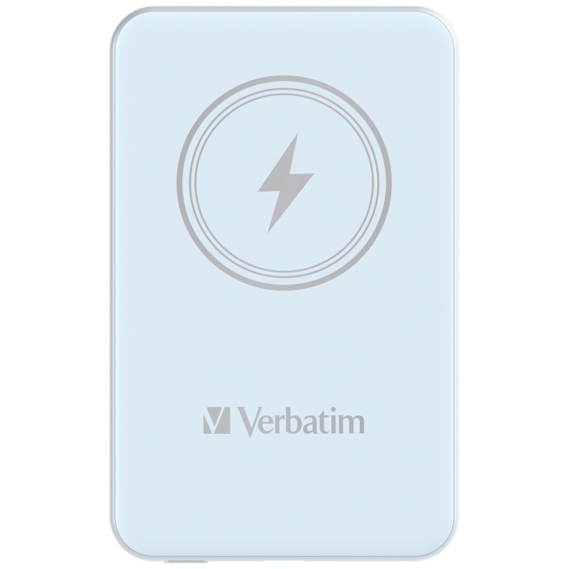 Verbatim Charge 'n' Go Polimeri di litio (LiPo) 5000 mAh Carica wireless Blu