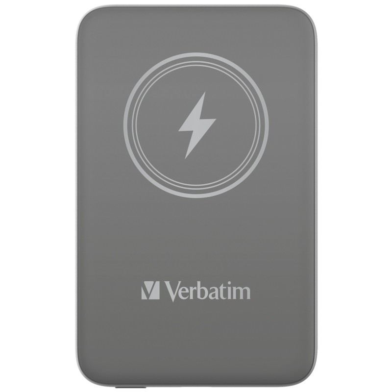 Verbatim Charge 'n' Go Polimeri di litio (LiPo) 10000 mAh Carica wireless Grigio