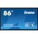 iiyama TE8612MIS-B3AG visualizzatore di messaggi Design chiosco 2,18 m (86") LCD Wi-Fi 400 cd m² 4K Ultra HD Nero Touch screen