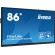 iiyama TE8612MIS-B3AG visualizzatore di messaggi Design chiosco 2,18 m (86") LCD Wi-Fi 400 cd m² 4K Ultra HD Nero Touch screen